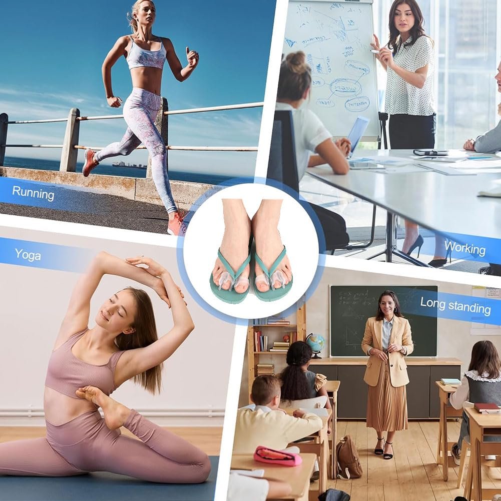 Роздільник для пальців ніг Качкодзьобий з двома отворами 6 шт Жовтий, фото №6