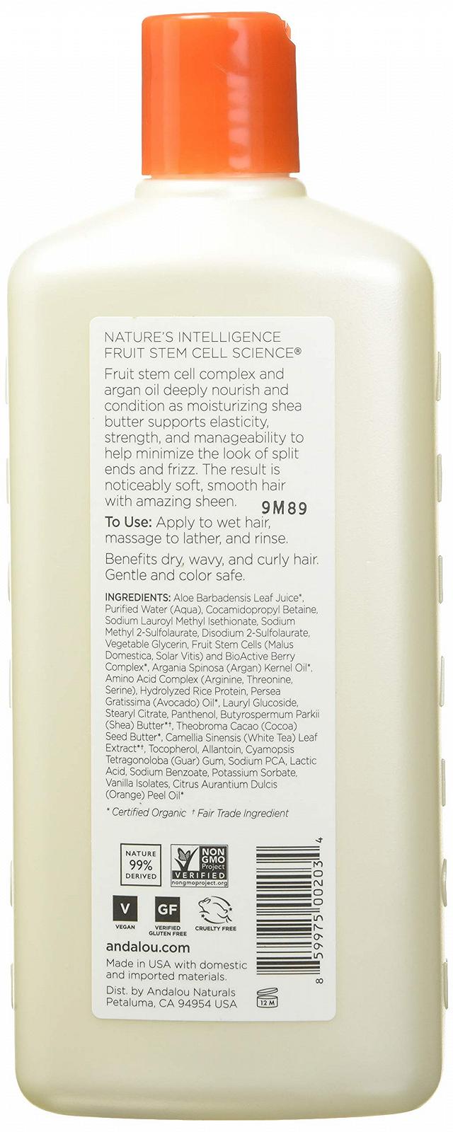 Шампунь Andalou Argan and Sweet Orange Moisture Rich 340 мл, фото №2