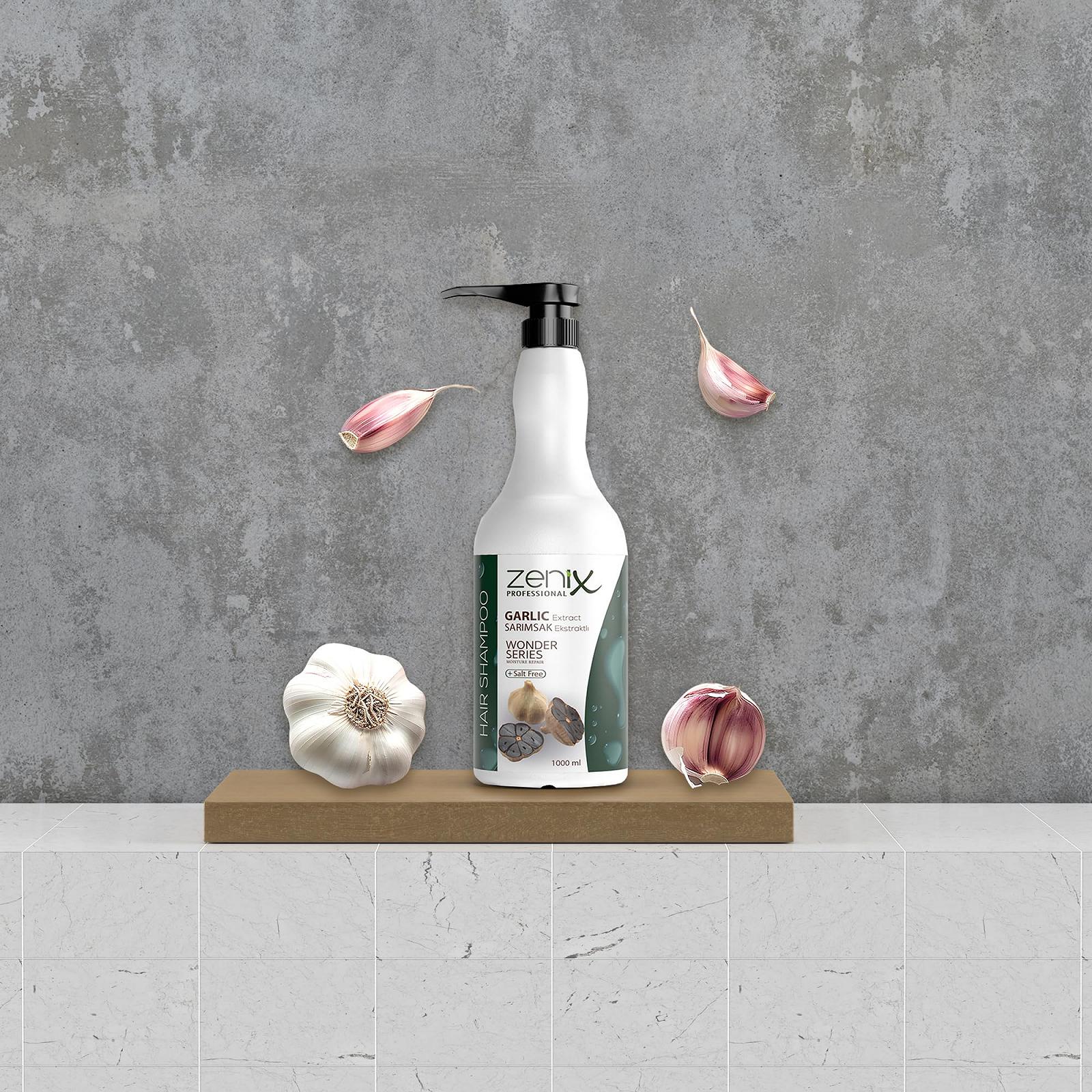 Шампунь Zenix Garlic 1000 мл, фото №5