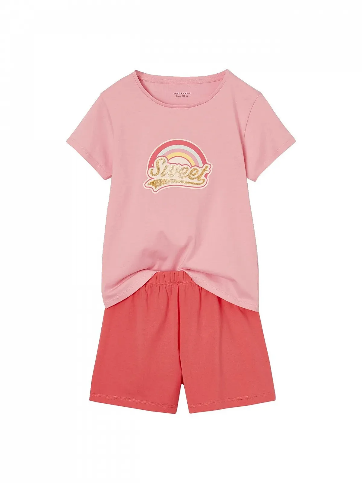 Комплект дитячої піжами VERTBAUDET 2 шт. Малюнок «Веселка» + «Фламінго», фото №4 Комплект дитячої піжами VERTBAUDET 2 шт. Малюнок «Веселка» + «Фламінго», фото №4