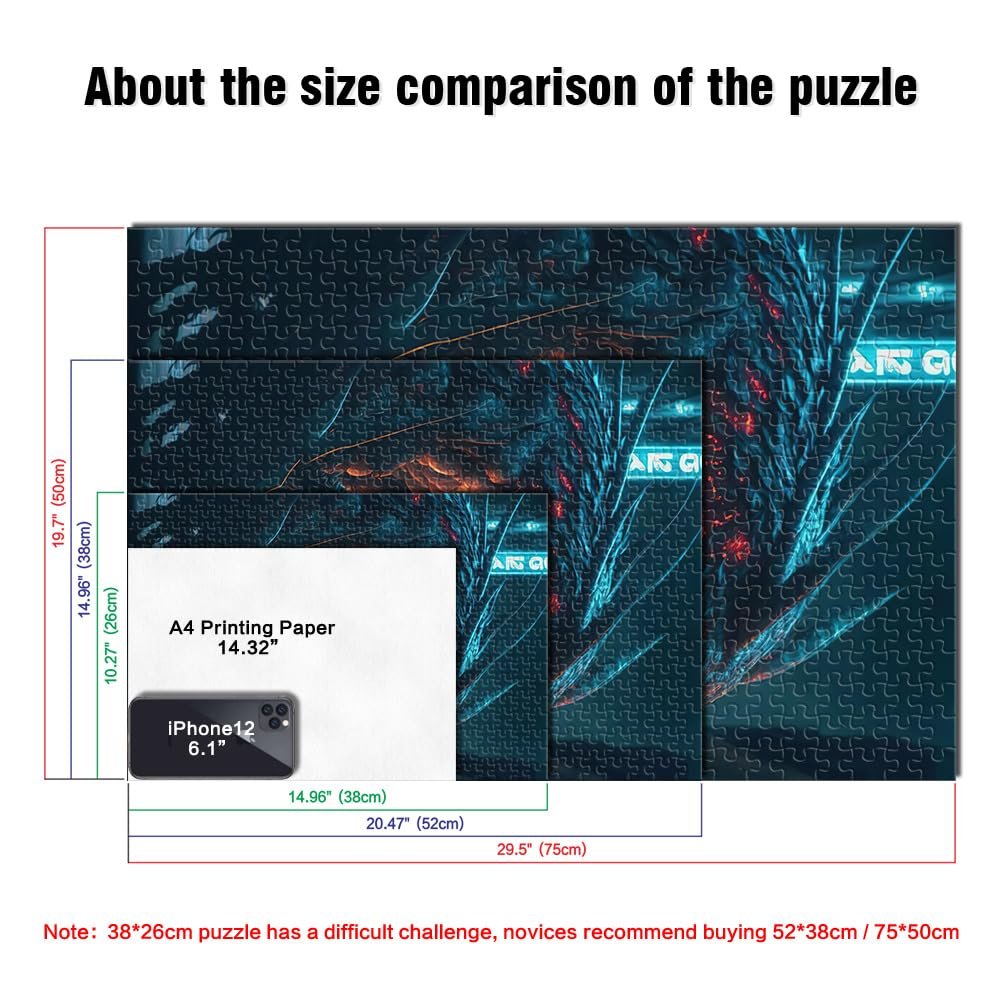 Деревянный пазл Dragon 1000 деталей 50 х 75 см, фото №3