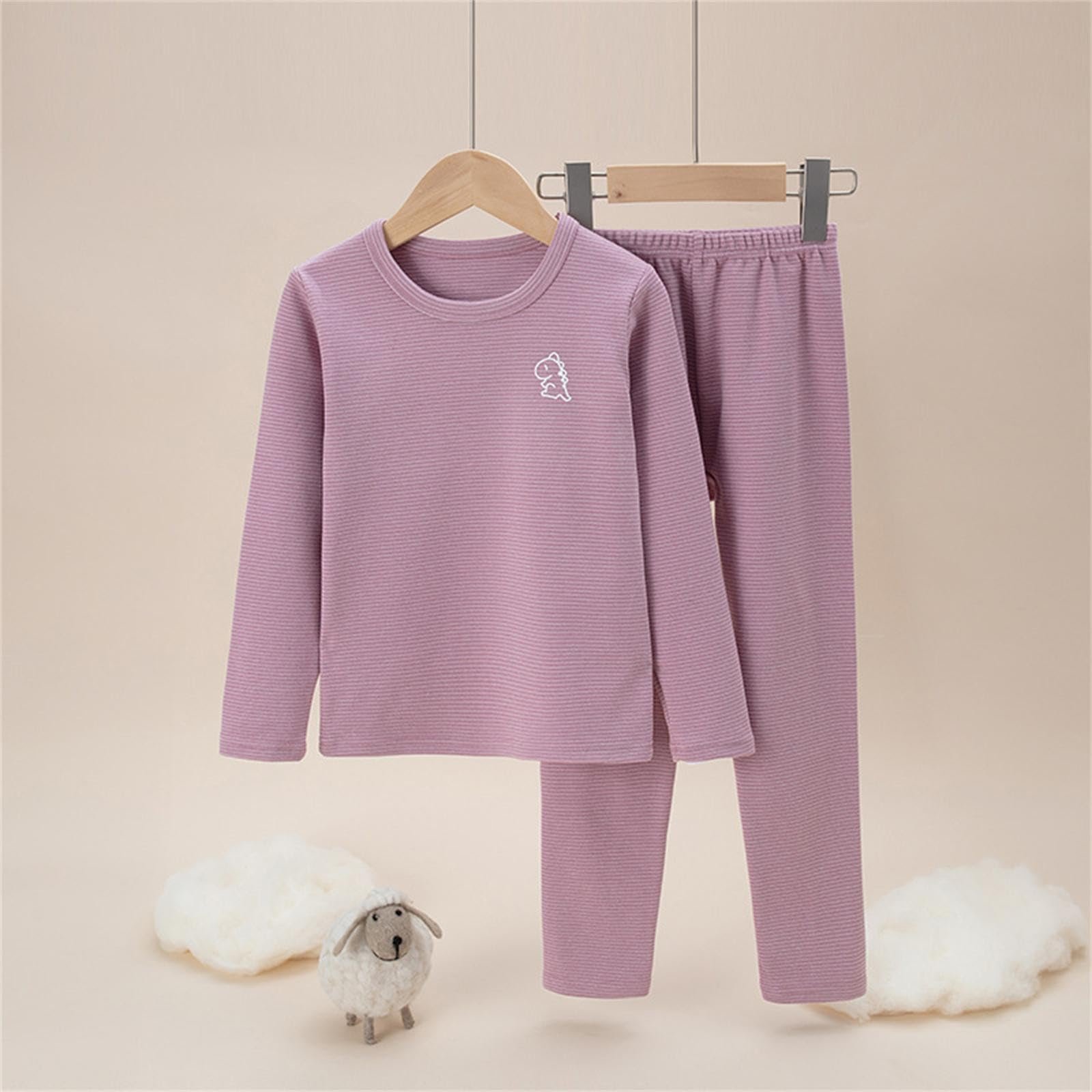 Дитяча піжама для дівчаток, пухнаста, з мультяшним візерунком, затишна, осінь/зима, фото №2