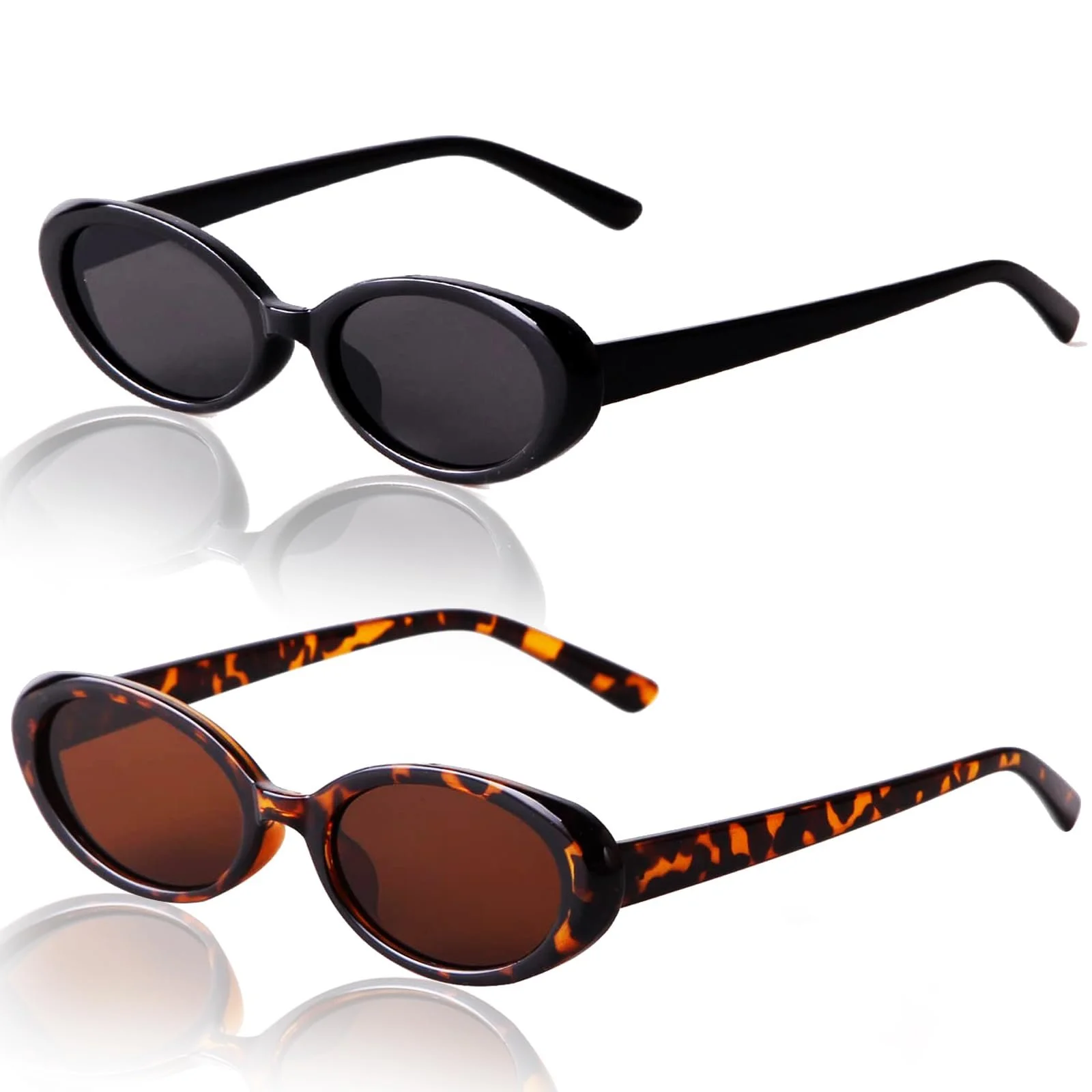 Сонцезахисні окуляри Johiux Vintage Oval 2 шт, фото №1