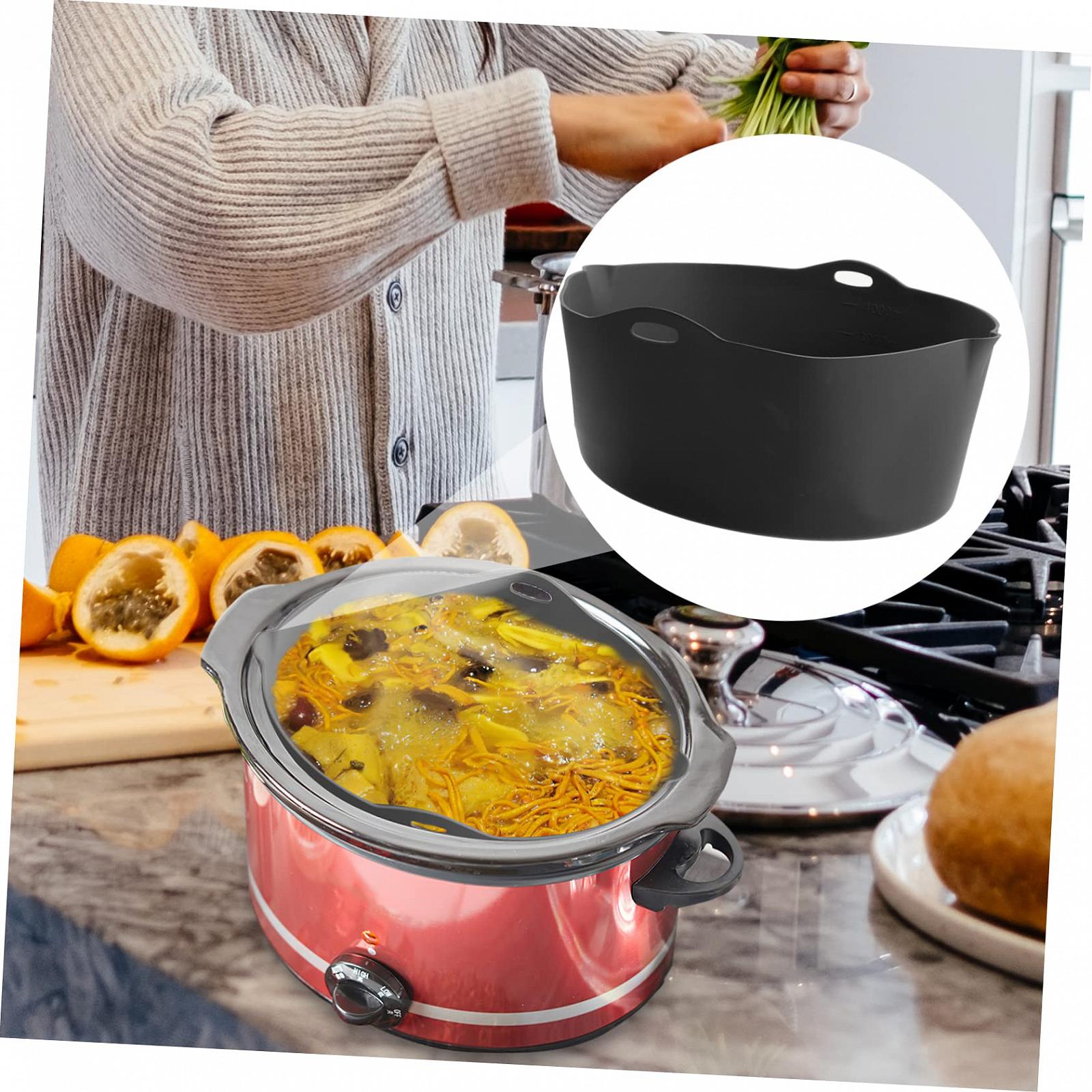 Вставки PRETYZOOM Slow Cooker Liner Reusable Cooker Cooker Divider Round Pot Silicone, фото №2 Вставки PRETYZOOM Slow Cooker Liner Reusable Cooker Cooker Divider Round Pot Silicone, фото №2