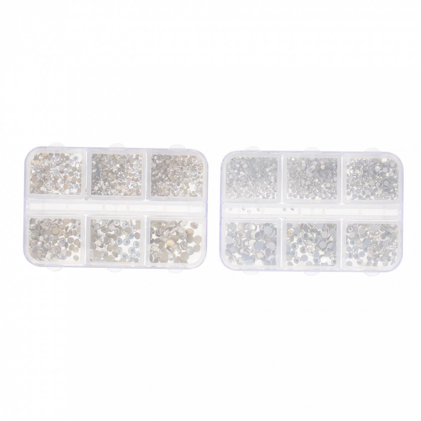 Стразы Housoutil для ногтей, 2 коробки, Набор для украшения ногтей, DIY маникюр, Ассорти, фото №1