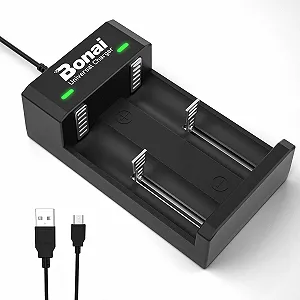 Універсальний USB зарядний пристрій BONAI для акумуляторів LED для 3.7 В 18650 26650 Li-Ion та 1.2 В NI-MH/NI-CD AA AAA C D - Фото 1