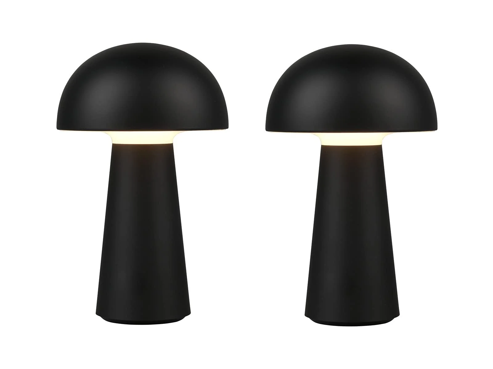 Настільні лампи для вулиці Набір із 2 шт USB Сенсорний димер Чорні Діаметр 13 см Висота 21 см, фото №1