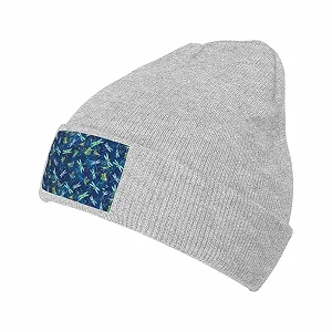 шапка JBYJBX с принтом стрекозы, осенняя зимняя повседневная лыжная трикотажная - Фото 1