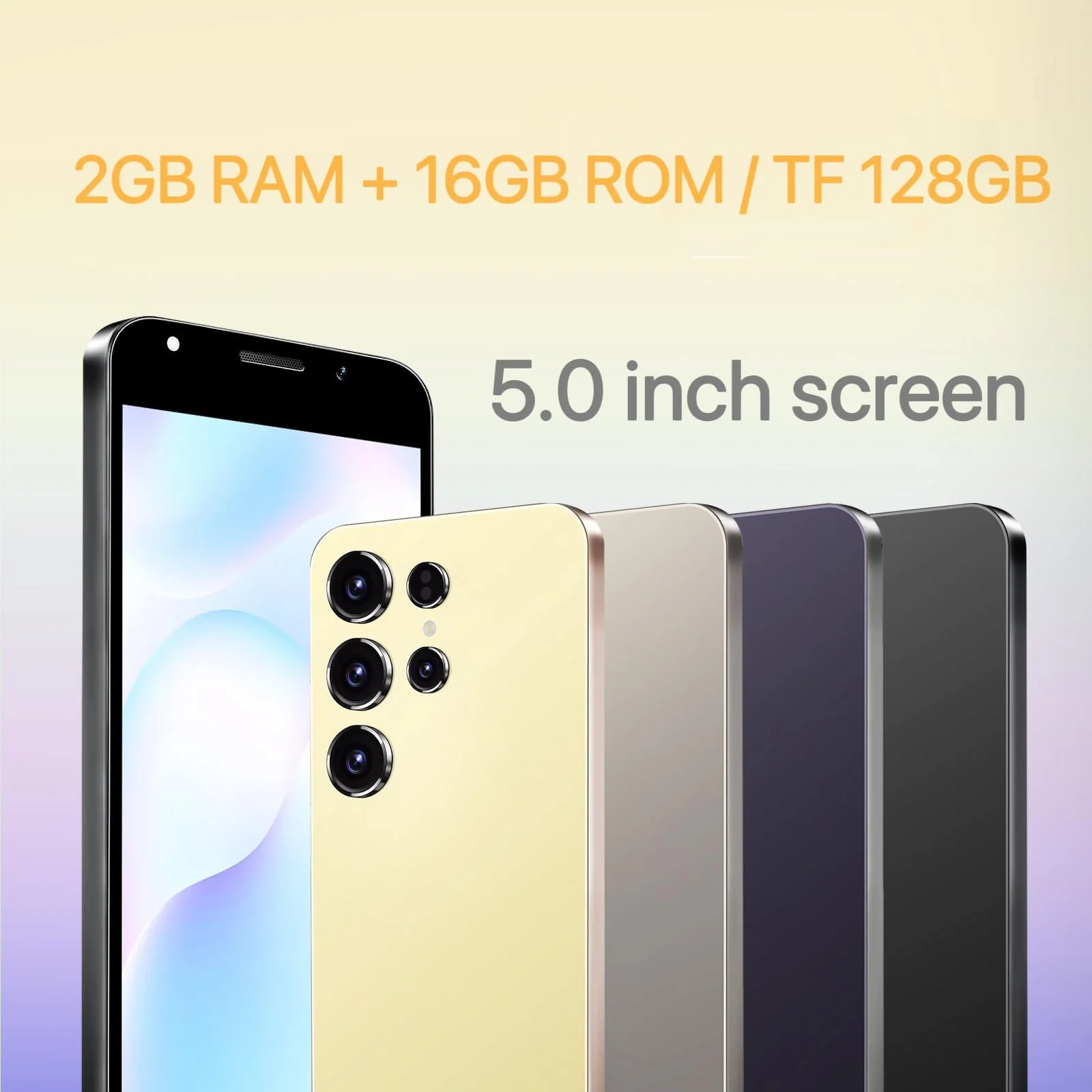 Смартфон Android Phone 4G 2/16 ГБ 6.3" Dual SIM Beige, фото №4