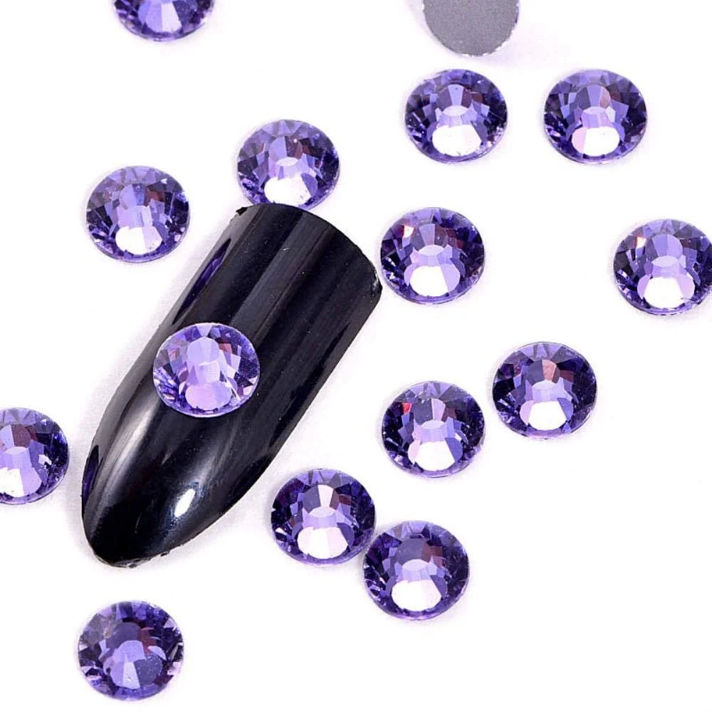 Стрази круглі Lavender Purple 2028 SS12-1440шт, фото №4