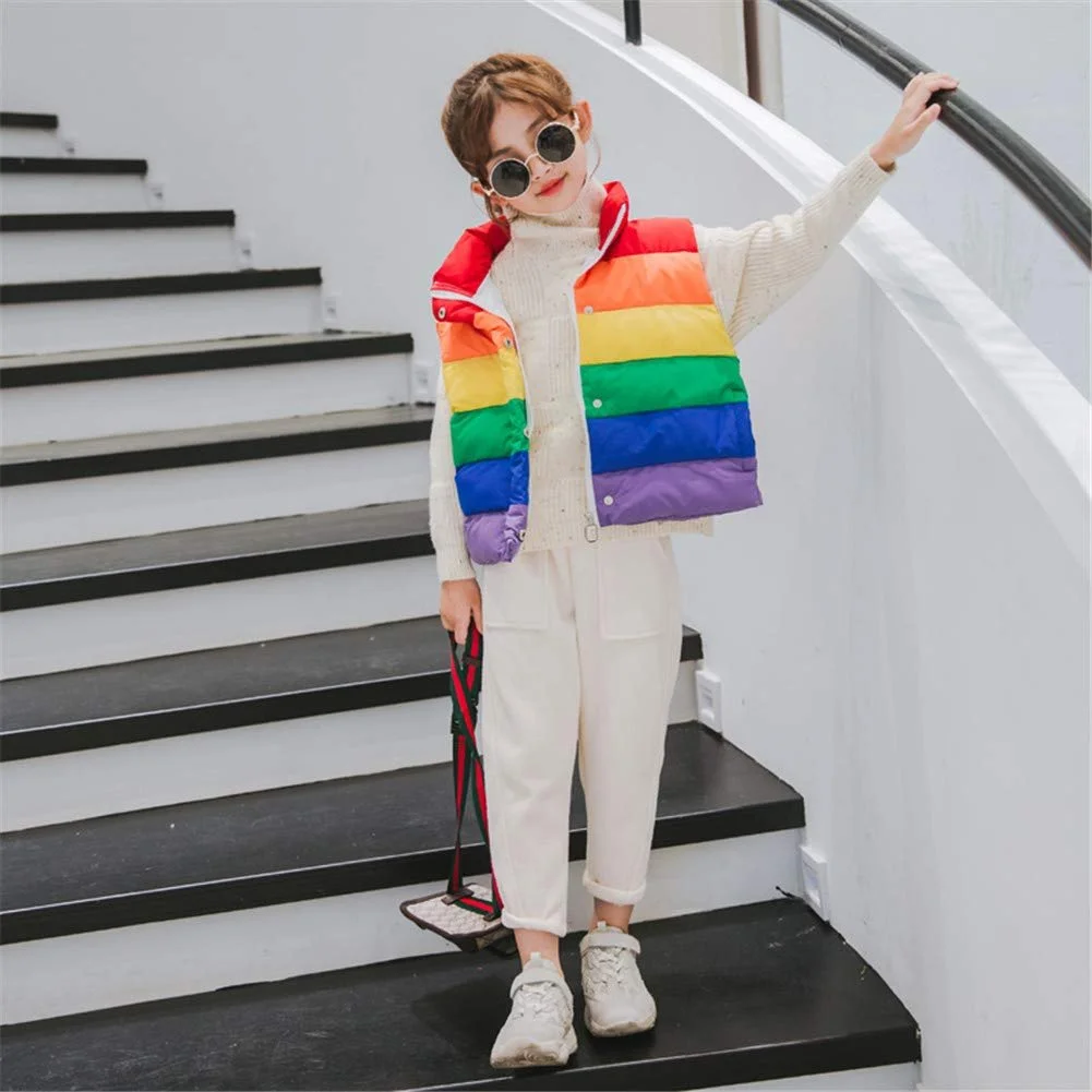 Жилет Mud Kingdom Милий для дівчинки, Райдужний, фото №5