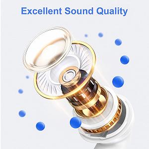 Наушники liuchanghe USB C с микрофоном внутриканальные HiFi стерео synthetic.ua - Фото 1