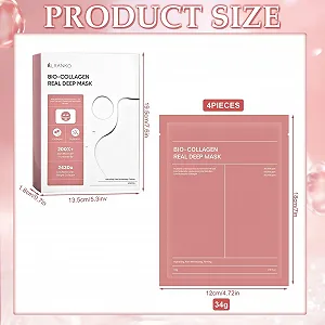 Маска для обличчя Organic Collagen Real Deep, 4 шт., нічна колагенова маска, проти зморшок synthetic.ua - Фото 1