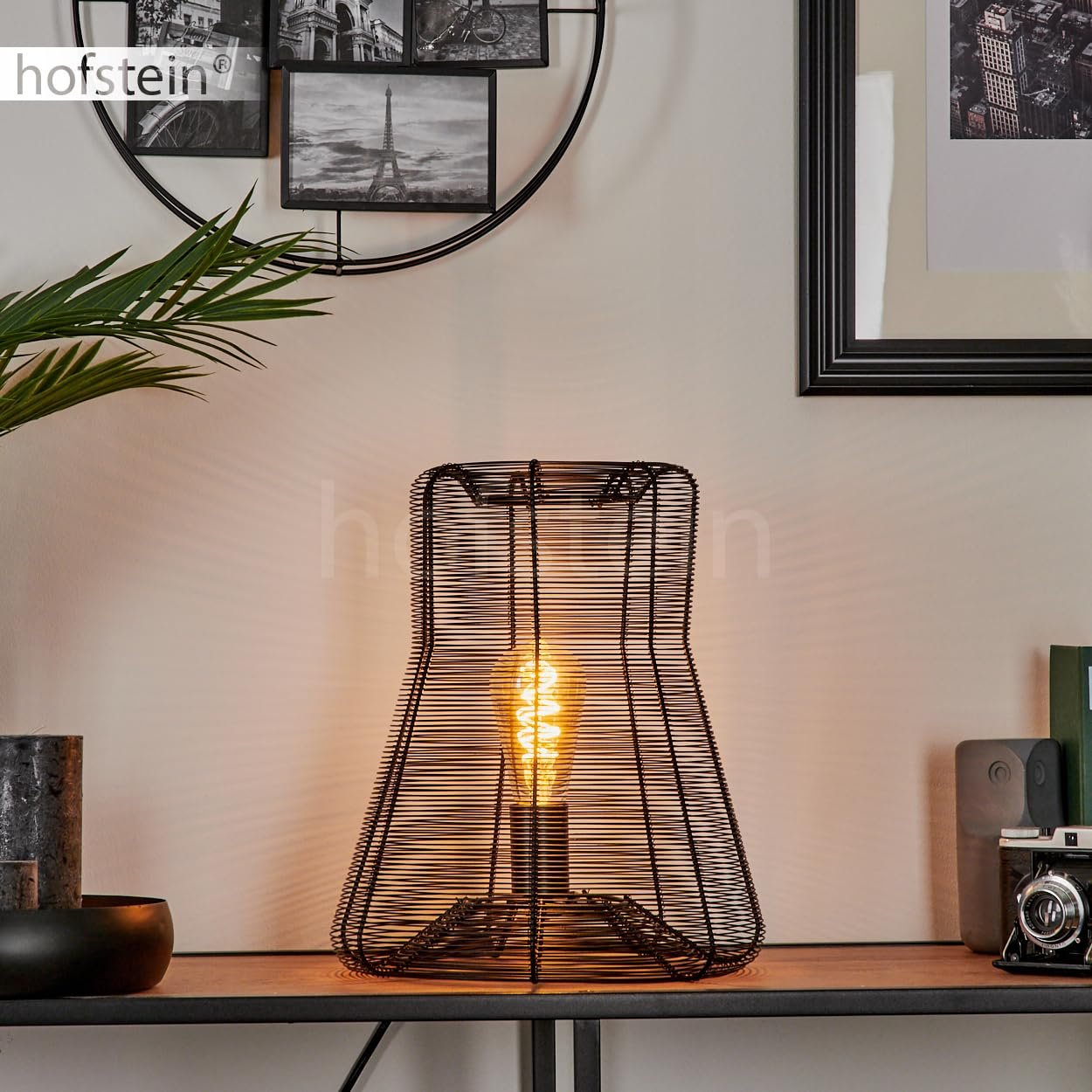 Настільна лампа Oravi E27 33.5 см Black, фото №8