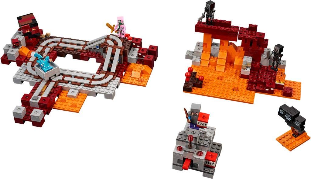 Набор LEGO Minecraft 21130 The Nether Railway Building, фото №4