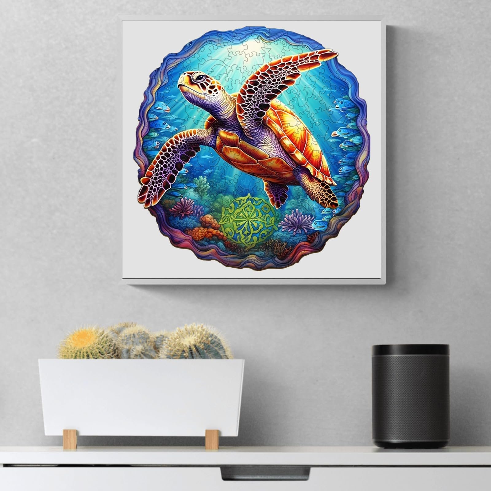 Пазл Deep Sea Turtles 300 деталей 34 x 35 см дерев'яний фігурний, фото №2