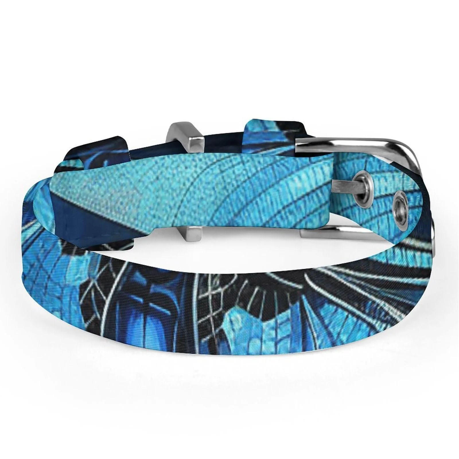 Ошейник Pet Collar Dragonfly Print Регулируемый Легкий Голубой, фото №4