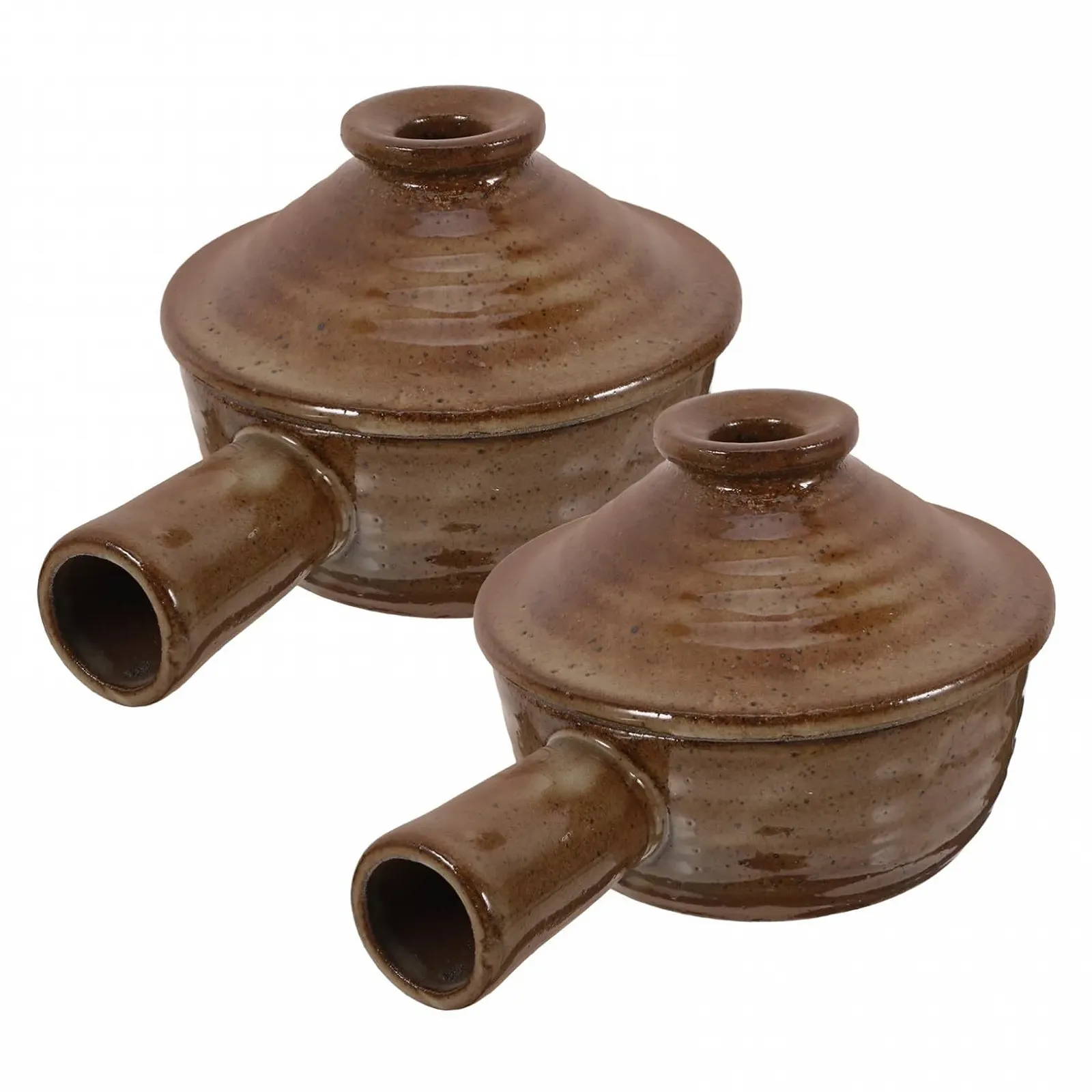 Кастрюля с крышкой TOYANDONA набор 2 шт. керамическая для микроволновки, фото №1