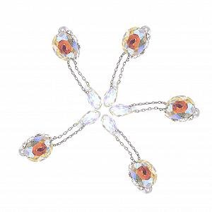 Подвеска для ногтей PLAFOPE Бриллиант Аксессуары для ногтей Украшения для ногтей Хрустальные стеклянные подвески, 5 шт - Фото 1