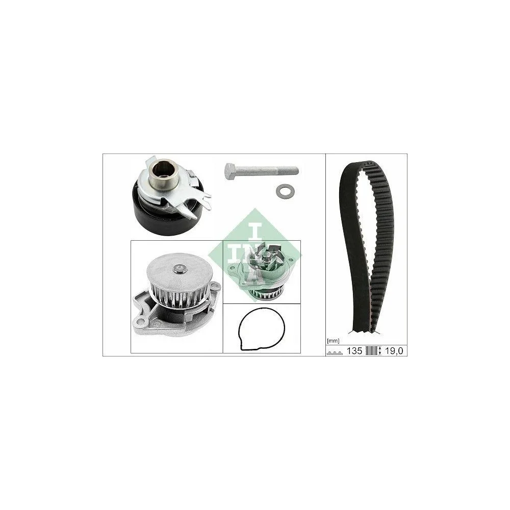 Водяний насос + комплект ременя ГРМ Schaeffler INA 530 0199 30 для AUDI SEAT SKODA VW, фото №1 Водяний насос + комплект ременя ГРМ Schaeffler INA 530 0199 30 для AUDI SEAT SKODA VW, фото №1