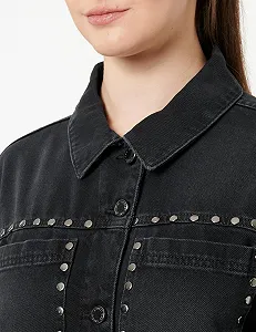 Джинсова куртка Street One Studio Жіноча Studio Denim, Укорочена synthetic.ua - Фото 1