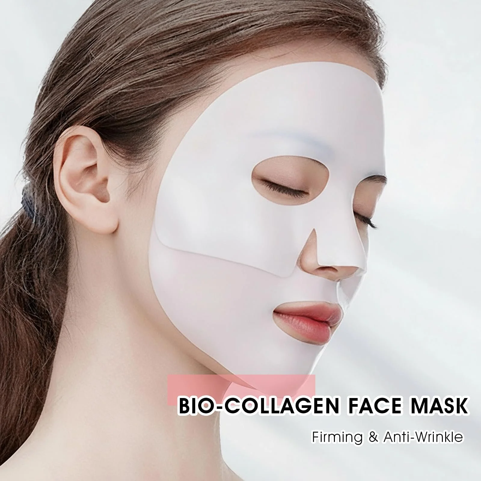 Маска Коллагеновая, Набор из 5 ночных масок для стеклянной кожи, Укрепляющая и против морщин, Уменьшает поры и улучшает кожу, фото №2