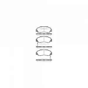 Комплект гальмівних колодок, дискове гальмо TRISCAN 8110 17009 для HONDA ROVER ACURA - Фото 1