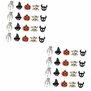 Аксессуары для дизайна ногтей Beavorty 100 шт., Подвески для ногтей, Уникальные украшения для ногтей Каваи, Подвески для ногтей на Хэллоуин, Скелет, Заклепки - Фото 1