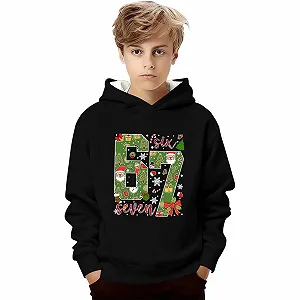 Джемпер Generisch 67 Meme Christmas для мальчиков, с длинными рукавами, для девочек, рождественский, 6 7, рождественский свитер, смешной рождественский свитшот, хлопковый рождественский джемпер - Фото 1