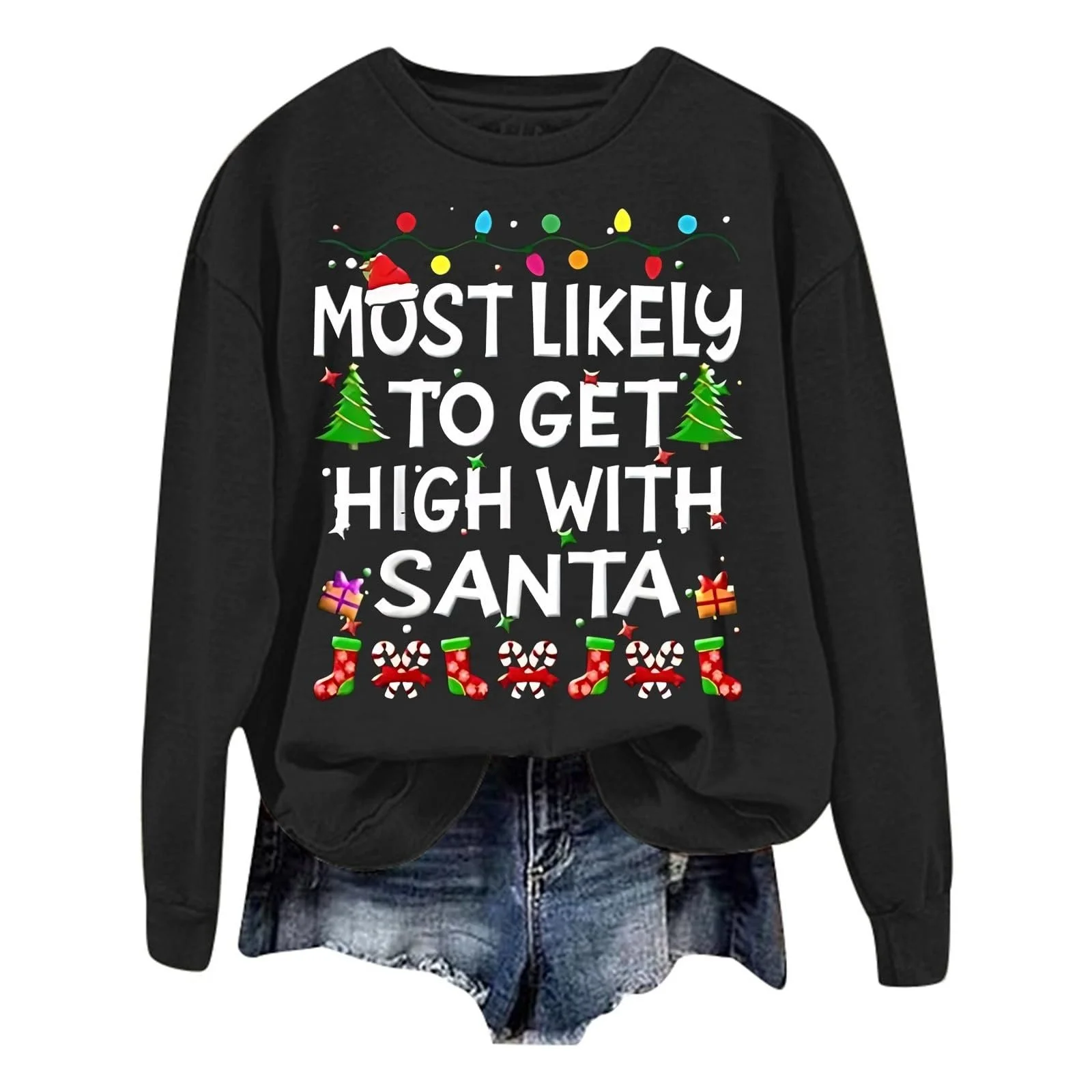 Пуловер Qzeanxy Женский Лонгслив Топ Хлопковая смесь Свитер Круглый вырез Цвета Спортивный Фитнес Цвета Oversized Свитшот Пуловер Без капюшона Basic, фото №1