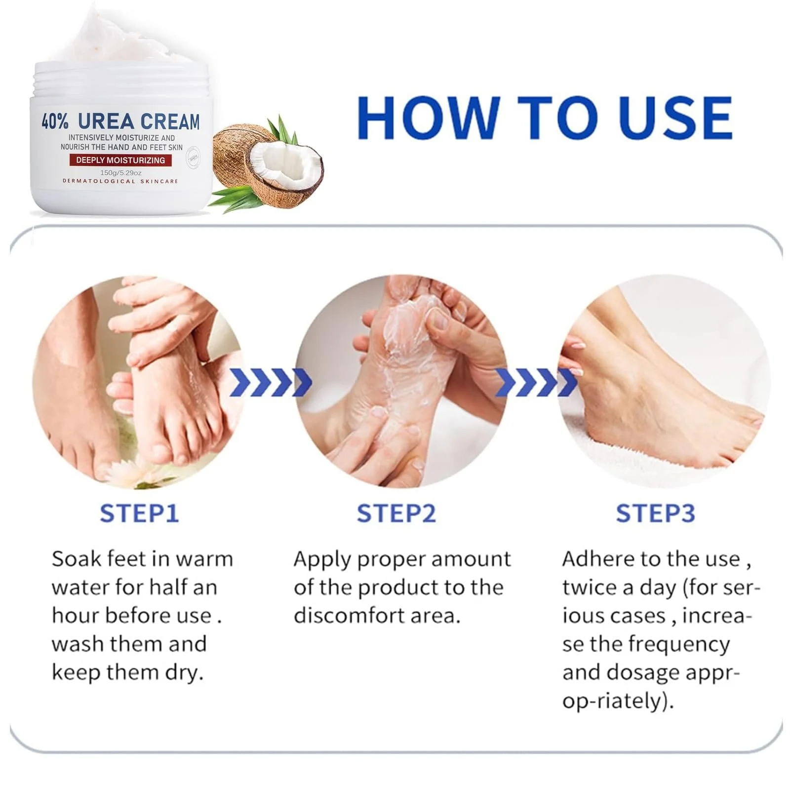 Крем для ног Urea Cream 40% Anti Callus Maximum Strength 150 г, фото №6