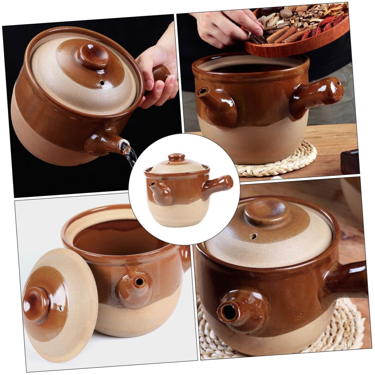 Ківш TOYANDONA Traditional Chinese для ліків глиняний термостійкий для газових та керамічних плит, фото №8 Ківш TOYANDONA Traditional Chinese для ліків глиняний термостійкий для газових та керамічних плит, фото №8