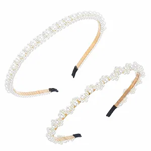 Обруч Стразы Имитация Жемчуга - Фото 1