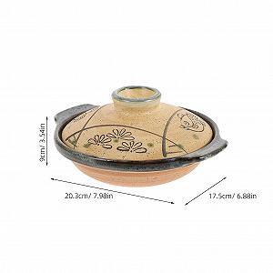 Горщик для запікання керамічний японський для рису та бібімбап з товстою ручкою synthetic.ua - Фото 1