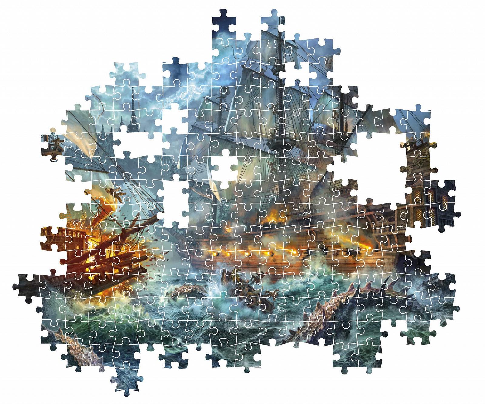 Пазл Clementoni Collection Pirates Battle Paolo Barbieri 39777 1000 деталей, фото №5