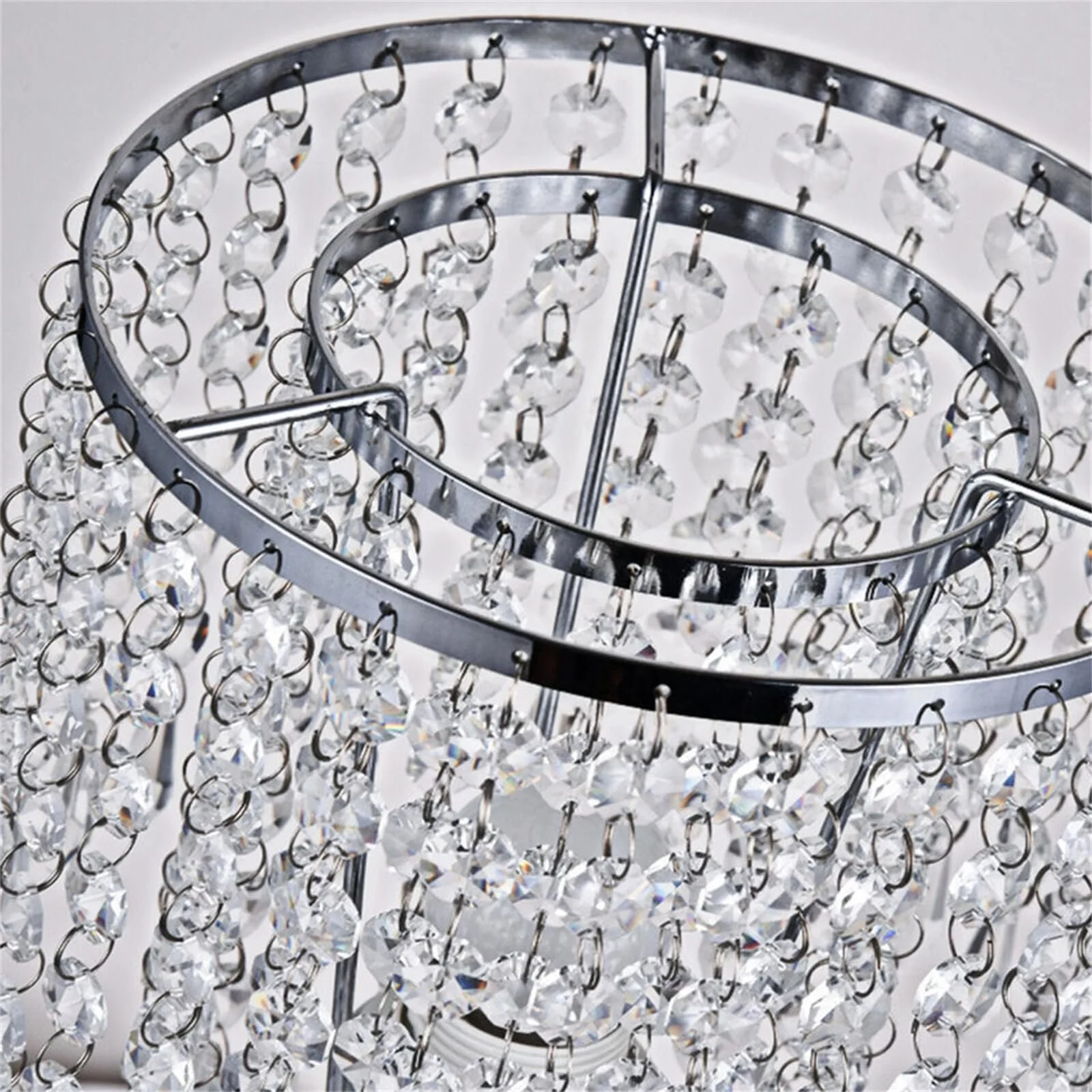 Настольная лампа Treeisland Crystal E27 Серебристая, фото №4