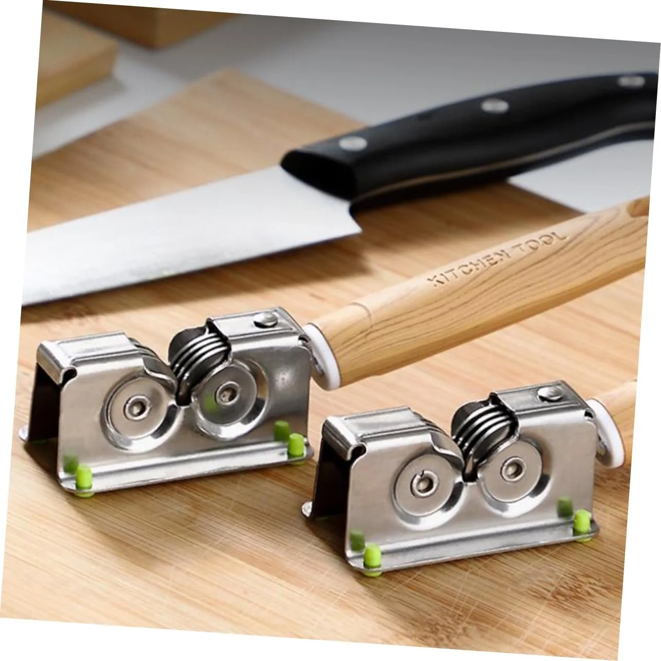 Ручне точило для ножів та ножиць хакі, фото №9