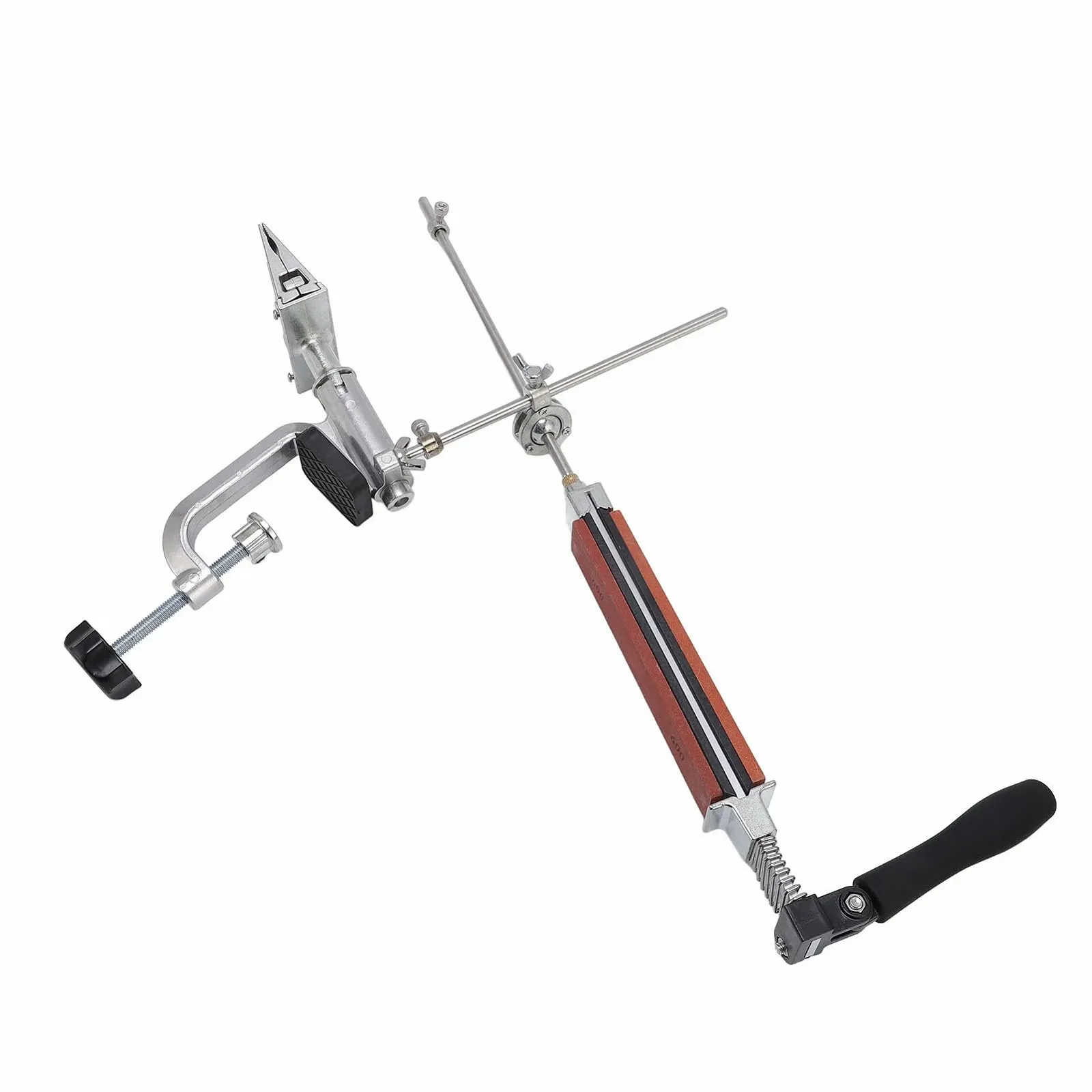 Точилка для ножей с фиксированным углом Профессиональная система заточки 8 камней 360 градусов, фото №6