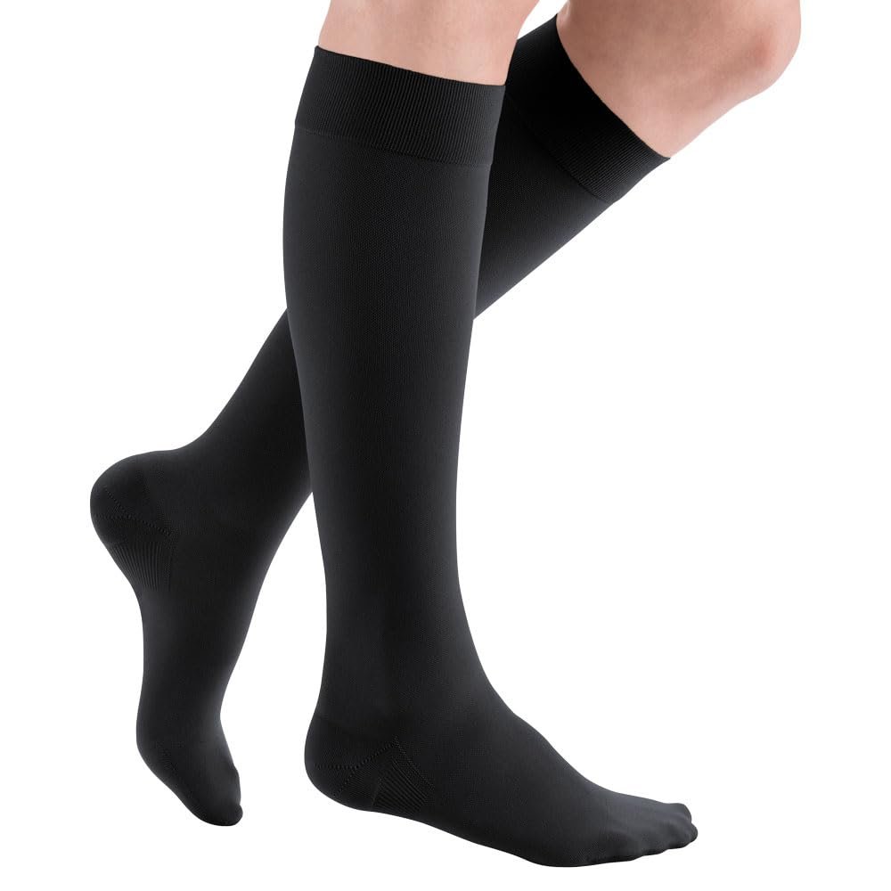 Компрессионные гольфы medi mediven plus CCL2 Черный Размер II, с закрытым носком, короткие, фото №1 Компрессионные гольфы medi mediven plus CCL2 Черный Размер II, с закрытым носком, короткие, фото №1