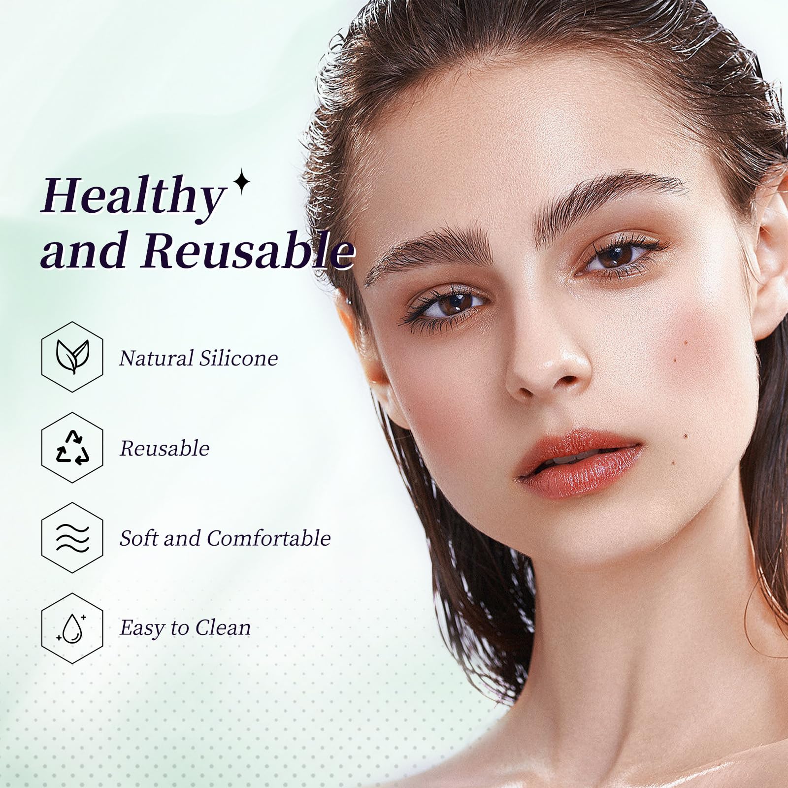 Патчі ICONSIGN Eyelash Protection 10 штук для вій силіконові зелені, фото №4