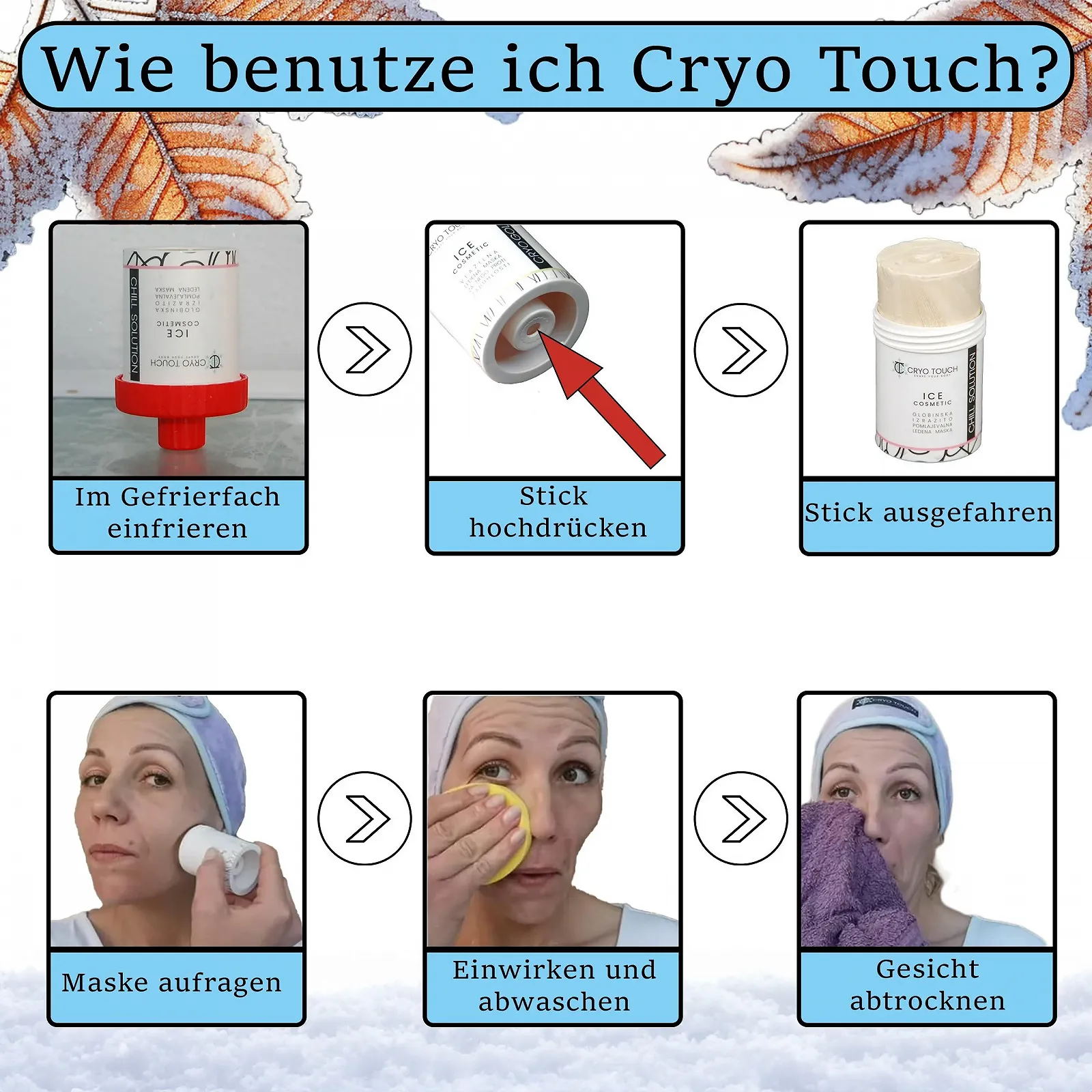 Маска для лица Beauty Chill Solution, косметическая ледяная маска, упакована в баночке push-up 65 г, замороженная маска для лица - заморозьте гель и используйте, гель обогащен глиной - каолин, алоэ, календула и E, фото №4 Маска для лица Beauty Chill Solution, косметическая ледяная маска, упакована в баночке push-up 65 г, замороженная маска для лица - заморозьте гель и используйте, гель обогащен глиной - каолин, алоэ, календула и E, фото №4