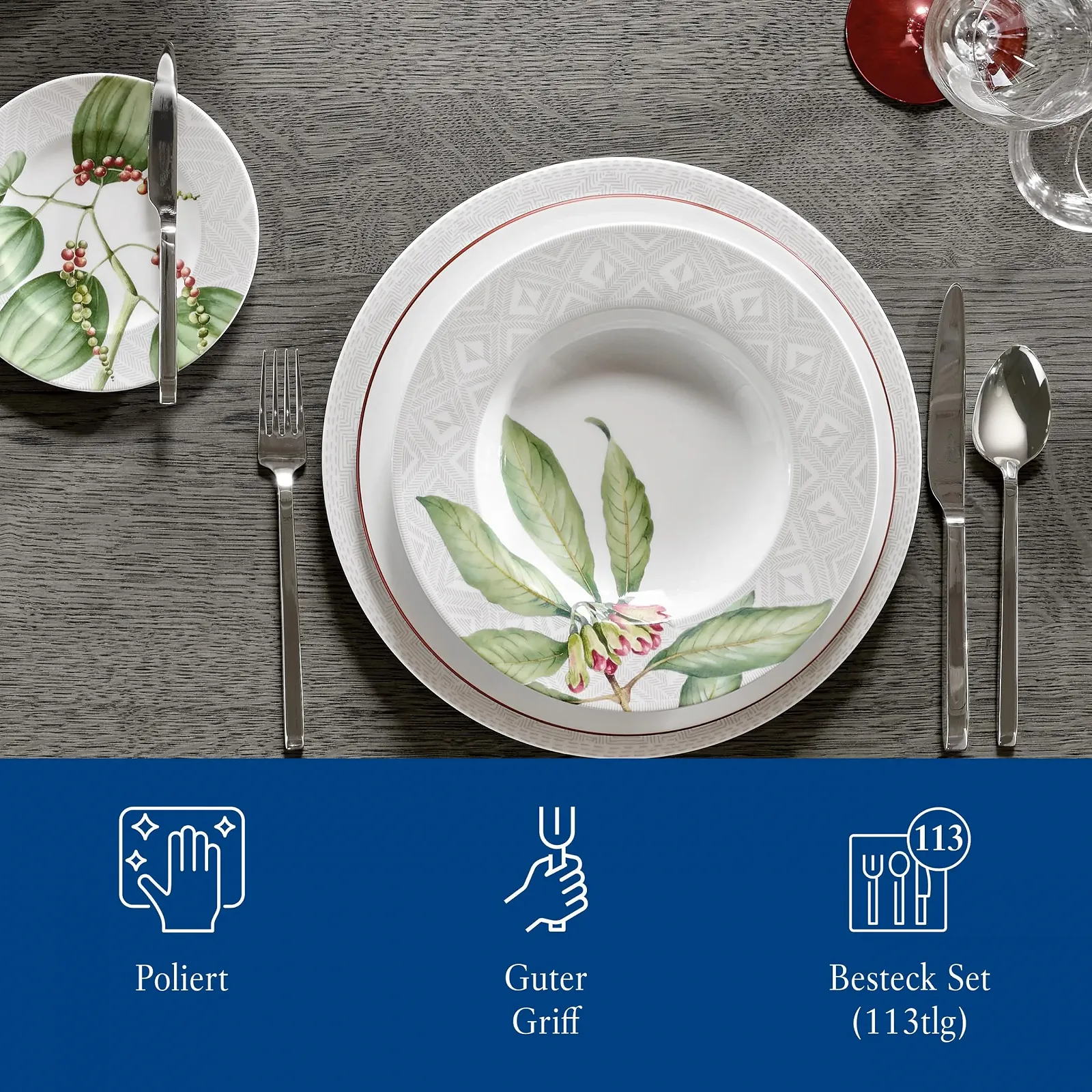 Набор столовых приборов Villeroy & Boch La Classica 113 предметов Обед, фото №5 Набор столовых приборов Villeroy & Boch La Classica 113 предметов Обед, фото №5