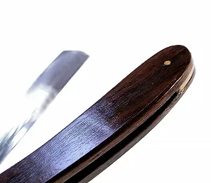 Опасная бритва Precious Wood Shaft лезвие 3/8 дюйма Коричневая synthetic.ua - Фото 1