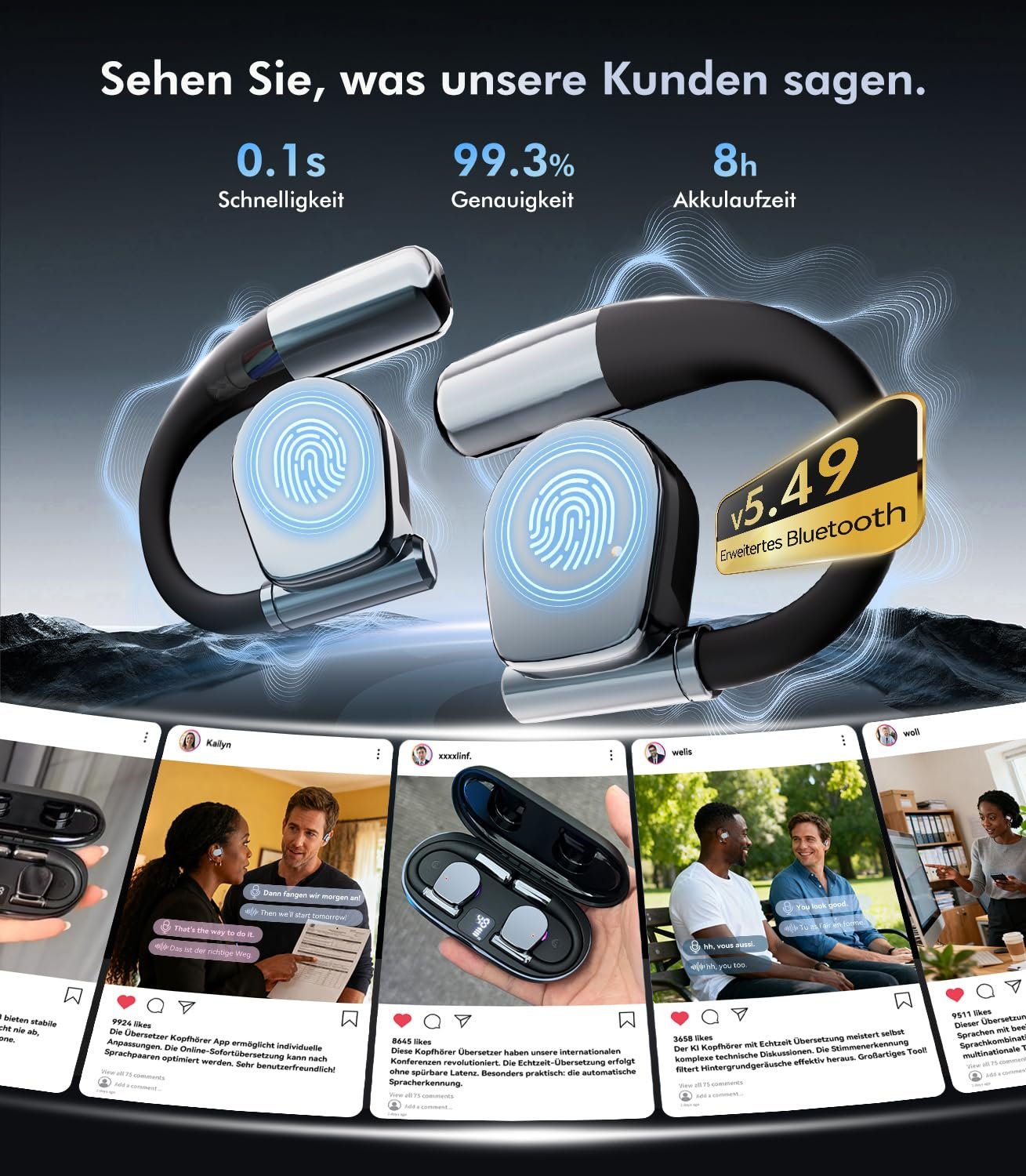 Навушники-перекладачі 3-в-1 LO-EJFY-0729-01, 145 мов, фото №5 Навушники-перекладачі 3-в-1 LO-EJFY-0729-01, 145 мов, фото №5