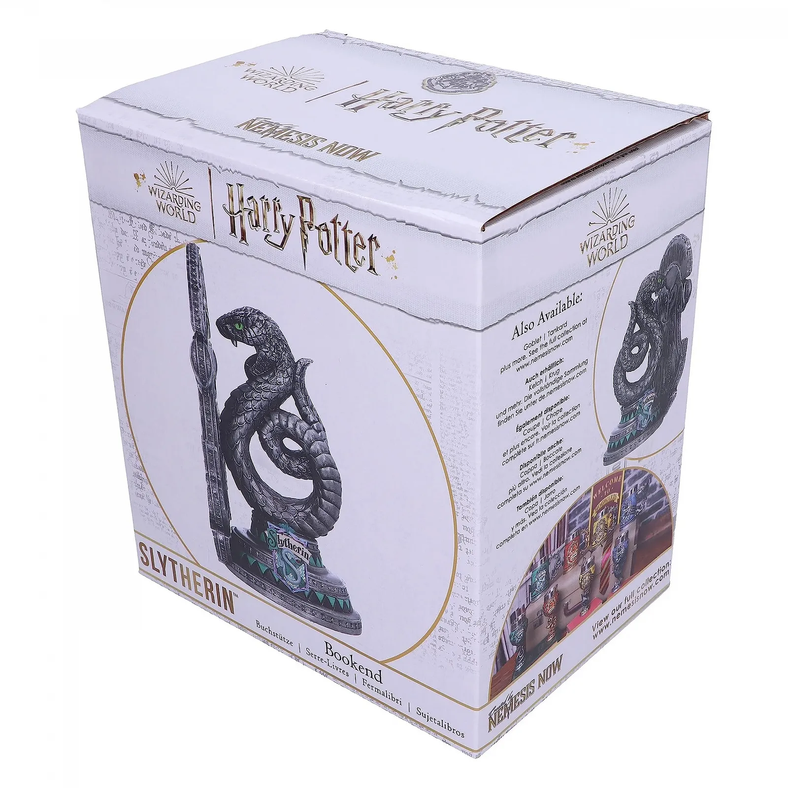Держатель для книг Nemesis Now Harry Potter Slytherin Официально лицензированный 20 см смола серебряный, фото №7