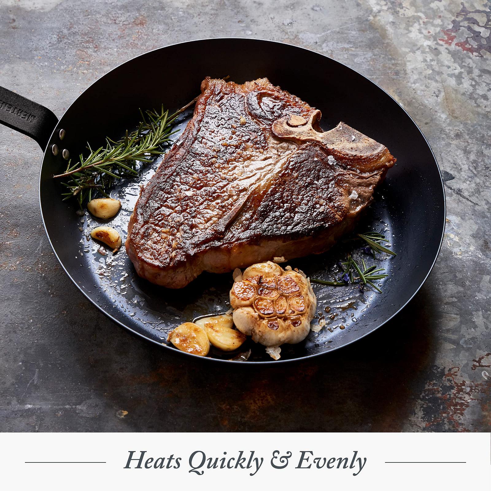 Сковорода Merten & Storck Induction 26 см Углеродистая сталь Антипригарное покрытие Черный, фото №6