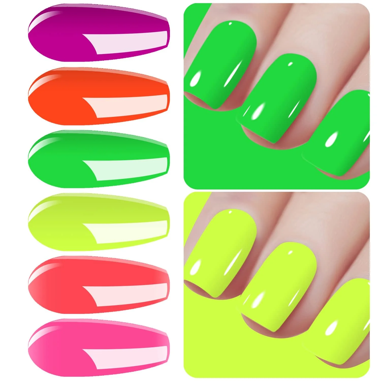 Гель-лак Vishine Набір 6 кольорів, фото №3