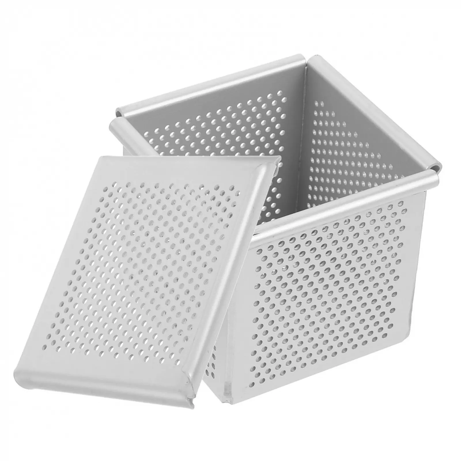 Форма для выпекания тостов и хлеба мини алюминиевая с крышкой квадратная, фото №1