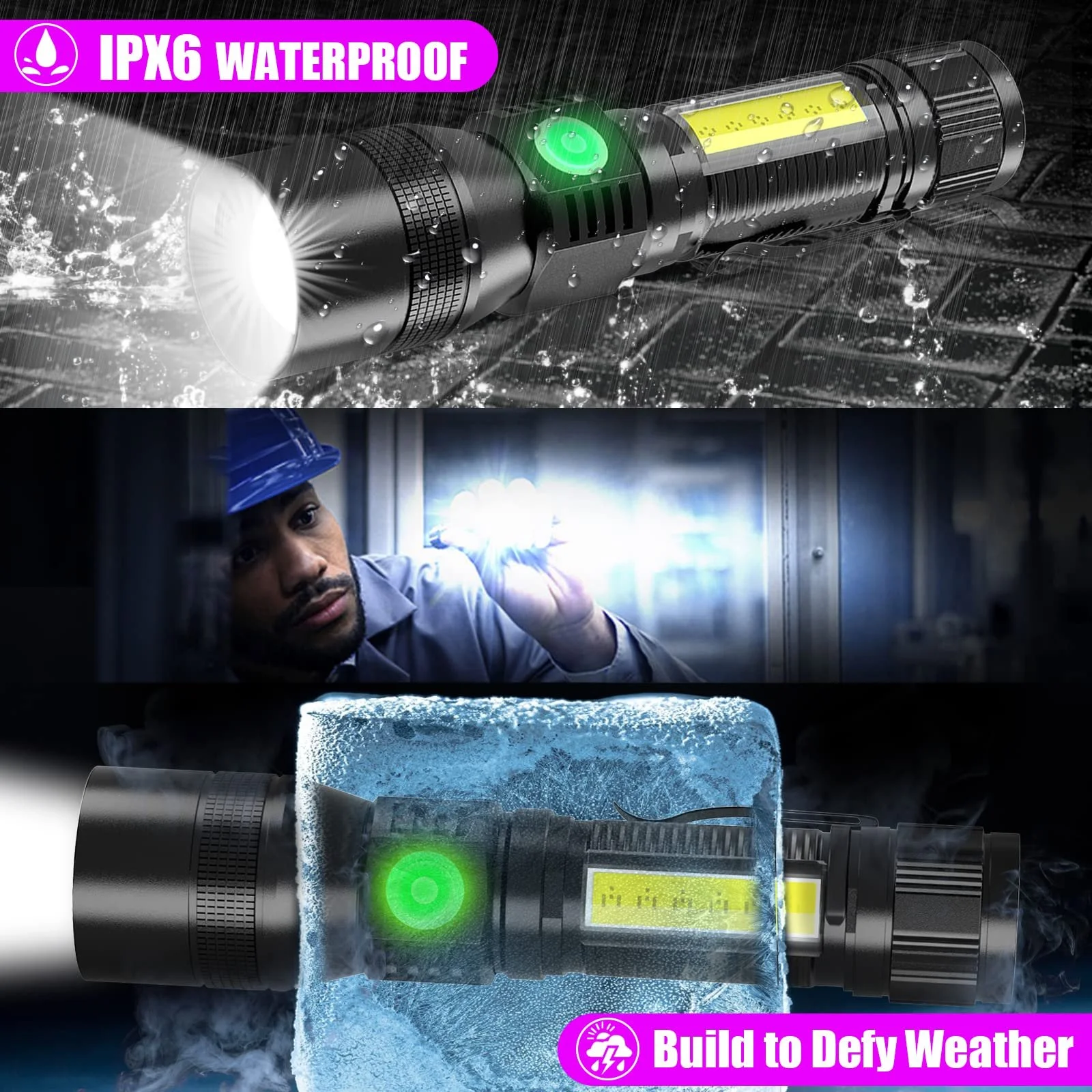 Ліхтар USB Rechargeable 2 шт, фото №7 Ліхтар USB Rechargeable 2 шт, фото №7