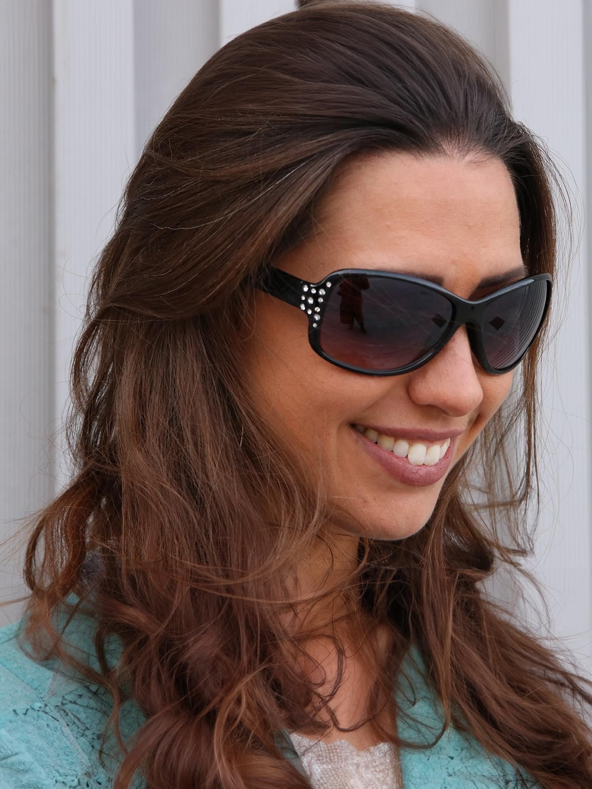 Сонцезахисні окуляри Метелик styleBREAKER з Rhinestones і Gradient Tint 09020054, фото №5